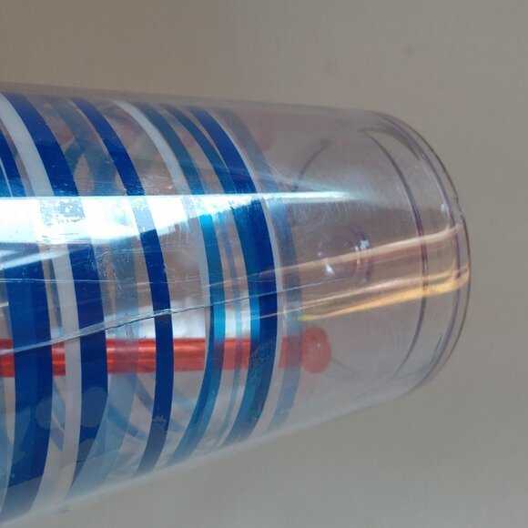 BRIGHT TIM HORTONS Cold Drink Tumblr 2014 16oz. / 475 ml FLAWS Double Walled - Picture 3 of 5